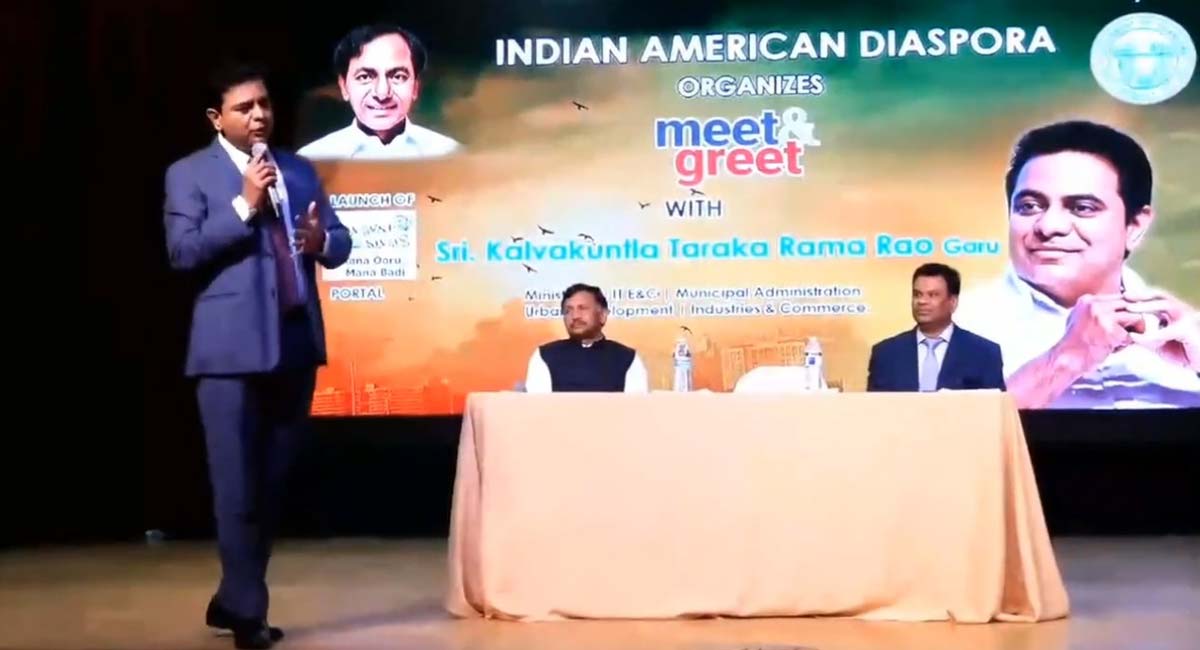 KT Rama Rao urges NRIs to be part of Telangana’s development