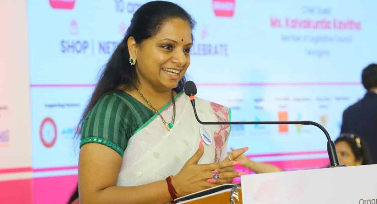 MLC Kavitha highlights gender gap in jobs, calls upon industry to hire women