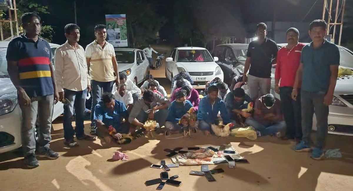 28 held for cockfights in Mancherial