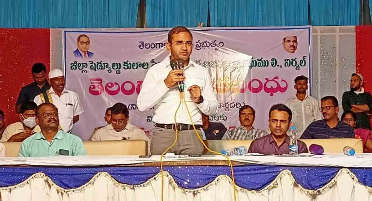 Utilize Dalit Bandhu to grow financially: Nirmal collector 