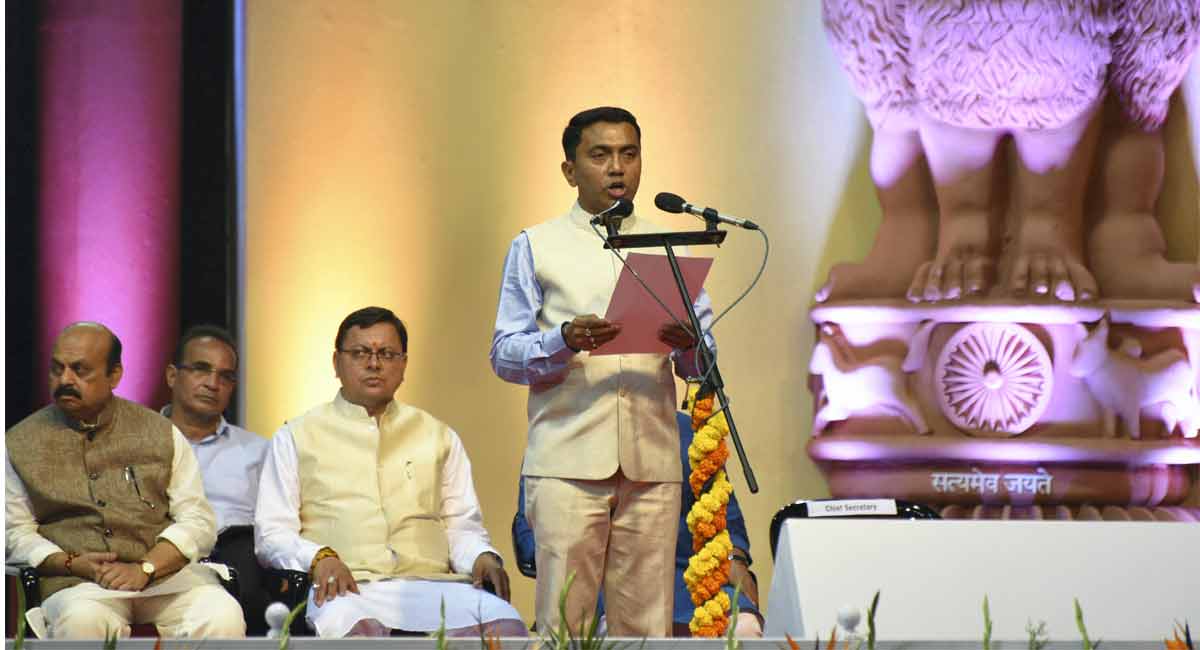 Pramod Sawant sworn-in as Goa Chief Minister; 8 ministers take oath 