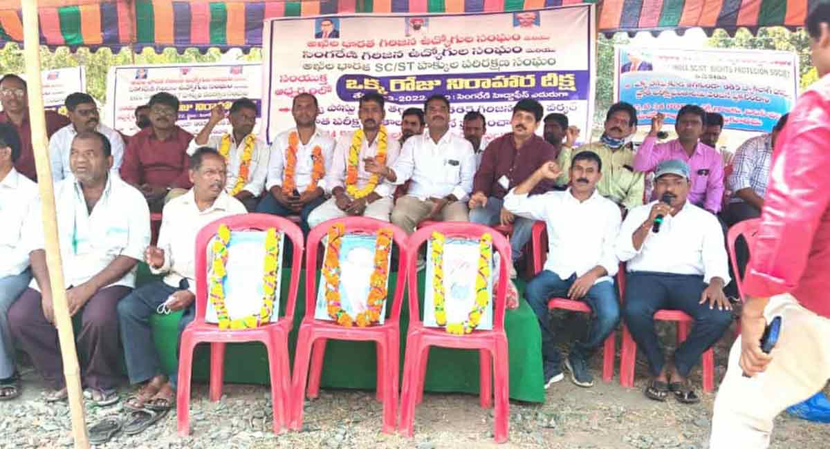 Kothagudem: Tribal associations seek SCCL to fill up 665 tribal backlog badli worker posts