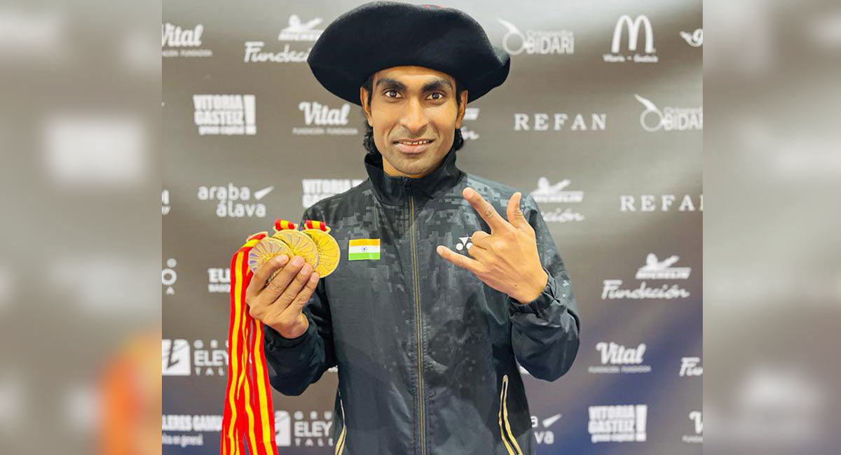 Spanish Para badminton: Pramod Bhagat wins 3 gold, Kadam bags 2 medals