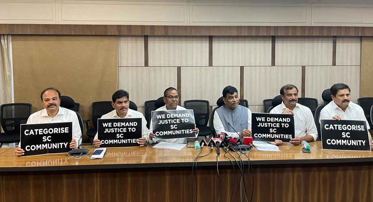 TRS demands Centre to implement SC categorisation, stages walkout