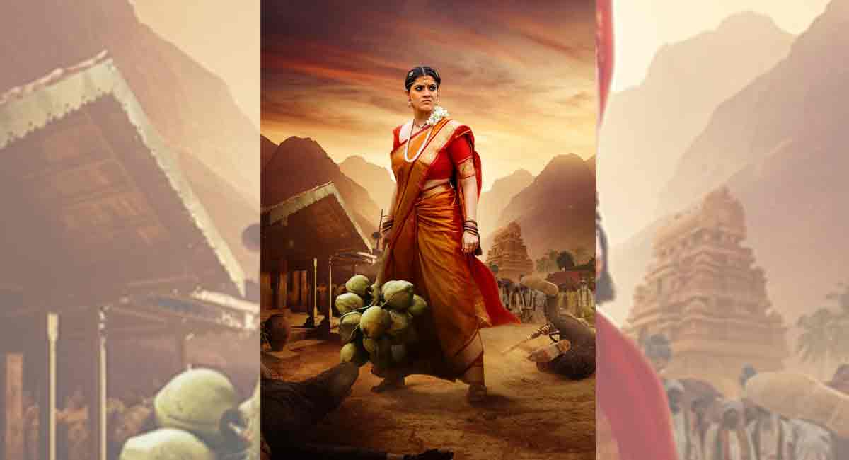 Varalaxmi Sarathkumar’s flamboyant first look unveiled by Kiccha Sudeep