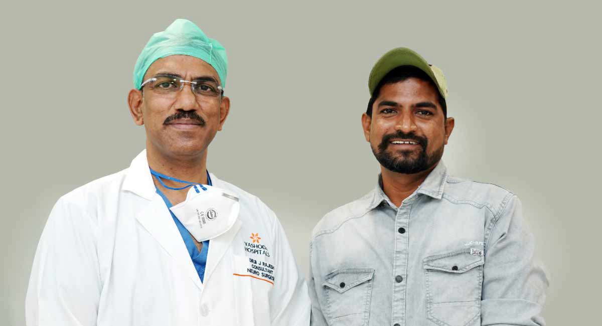 Doctors at Yashoda Hospitals perform brain surgery