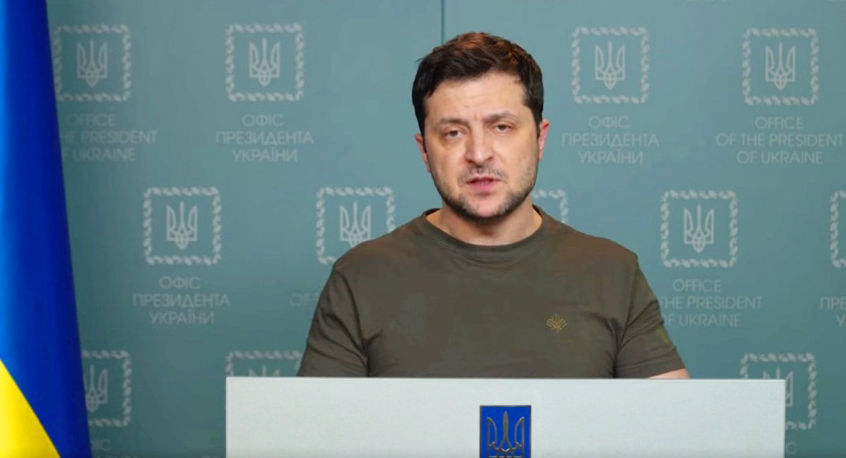 Volodymyr Zelensky urges Ukrainians to keep up fight against Russia