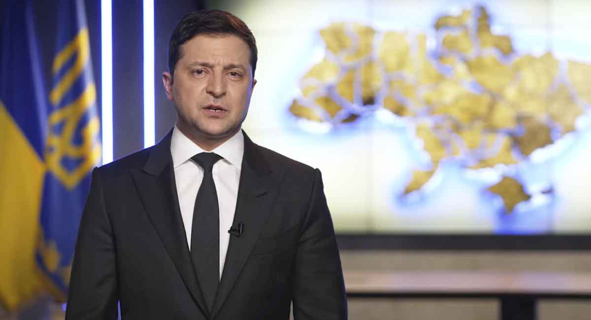 Ukraine President Zelenskyy signs application for EU membership