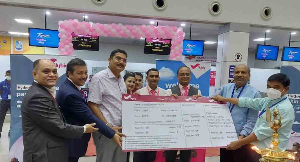 flybig launches new commercial flight route from Bhopal and Hyderabad