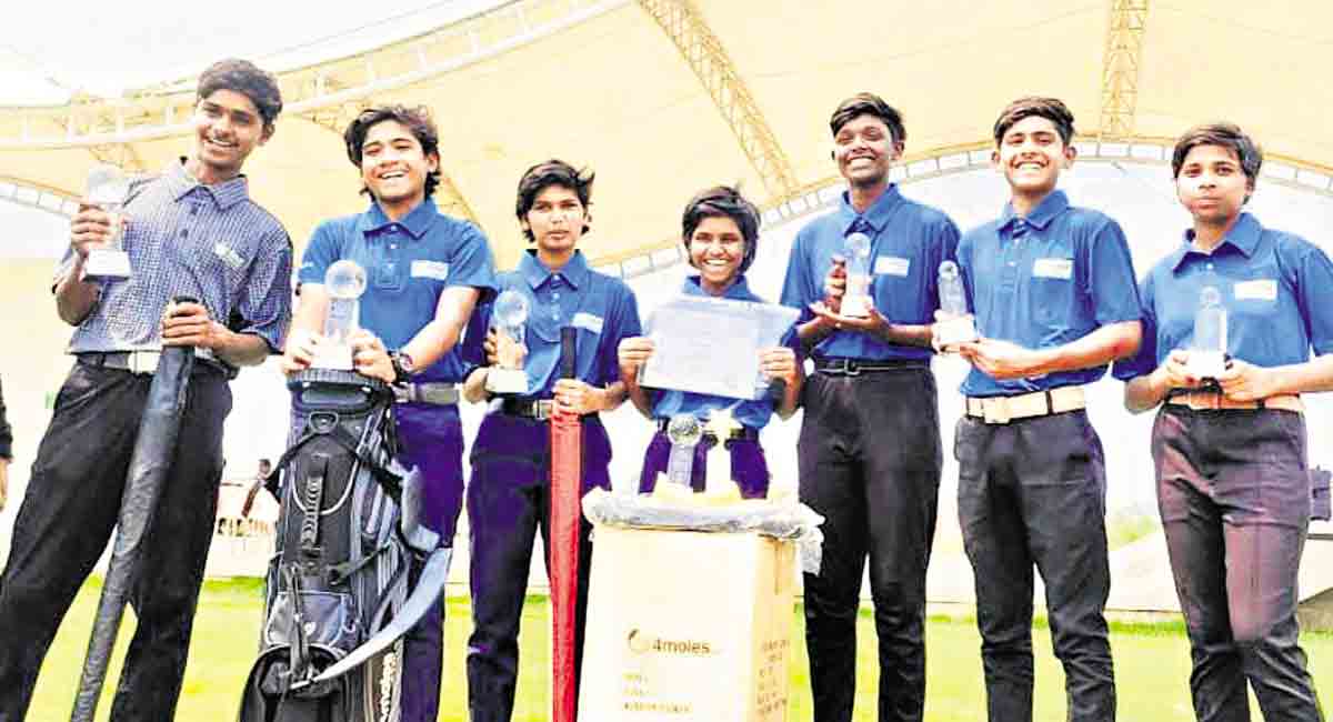 TSWREIS golfers impress with five gold in Karnataka