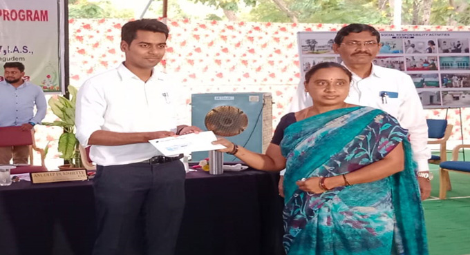 Nava Bharat provides 750 dual desks to Govt Schools in Kothagudem