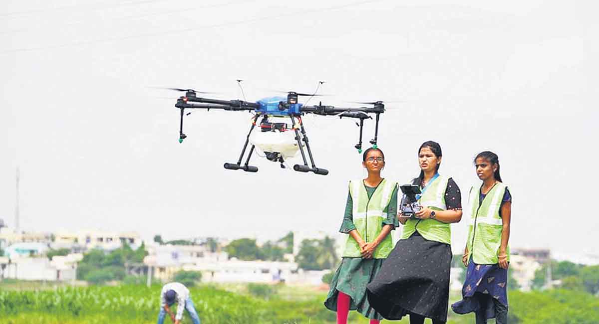 Hyderabad: Farmers get hands-on training on drone-tech
