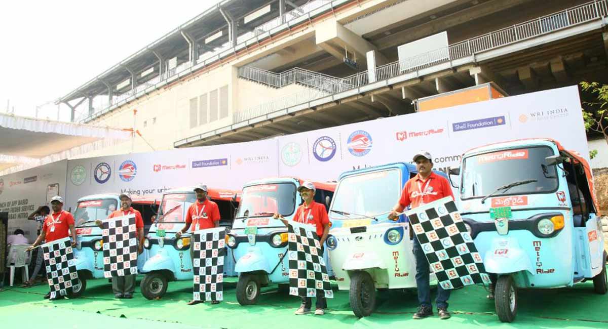 Electric auto services launched to improve connectivity for Hyderabad metro