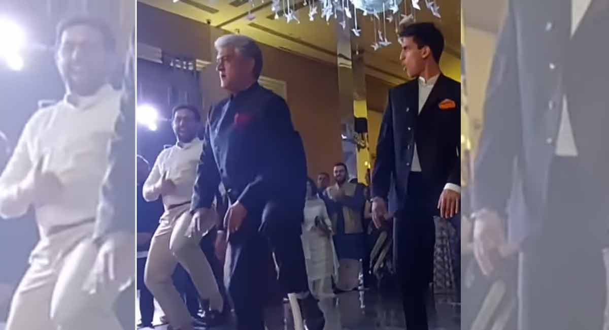 Watch: Bride’s father sets dance floor on fire with his moves to ‘Oo Antava’