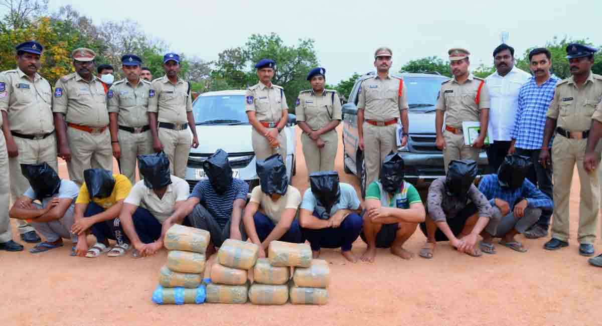Nalgonda: Inter-State burglary gang busted, 9 nabbed