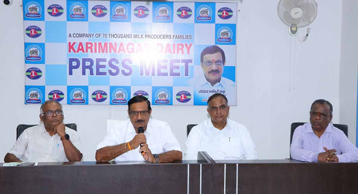 Karimnagar Dairy progressing on par with Amul dairy: Chairman Ch Rajeshwar Rao