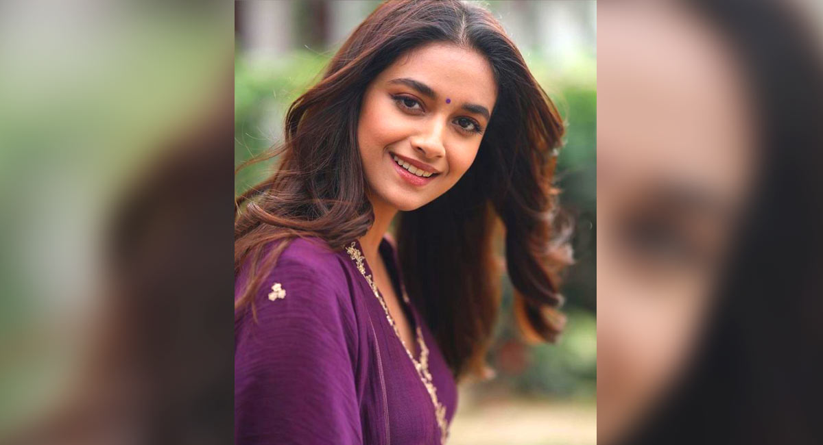 Keerthy Suresh kickstarts promotions for ‘Sarkaru Vaari Paata’