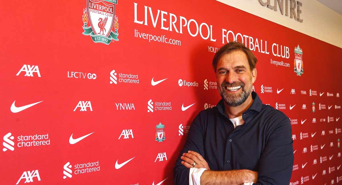 Klopp signs contract extension with Liverpool through 2026