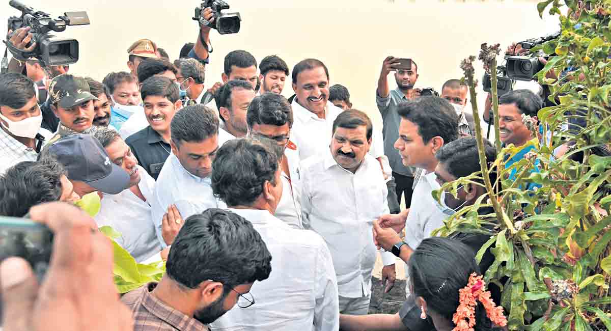 KTR inaugurates 3 major infrastructure projects to ease traffic in western Hyderabad