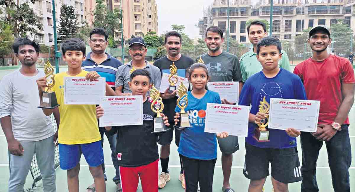 Sanheeth clinches U-14 title at NVK Tennis Tournament