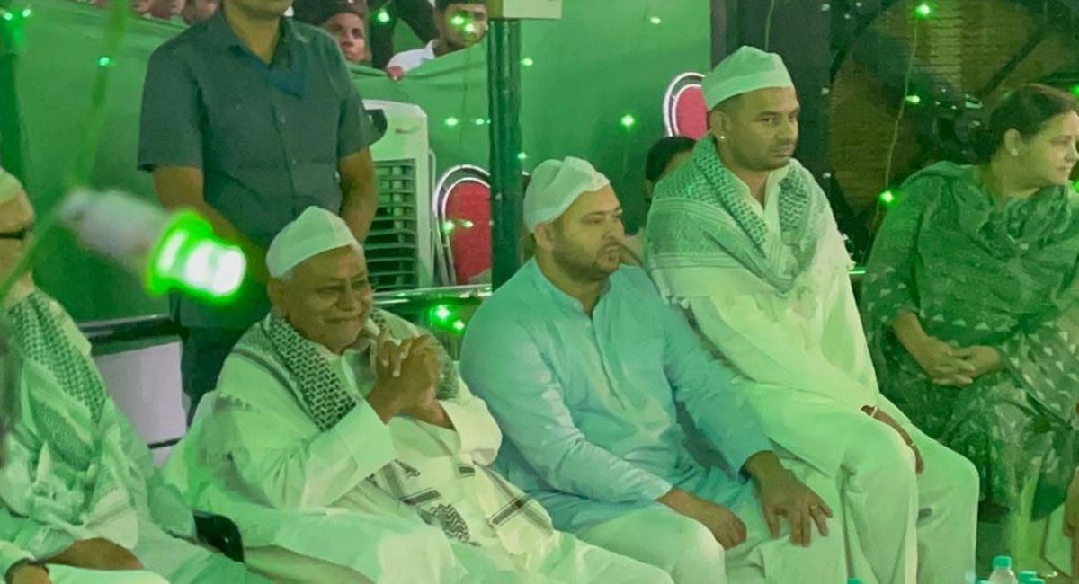 Bihar: Nitish Kumar walks to Rabri Devi’s residence for Iftar party