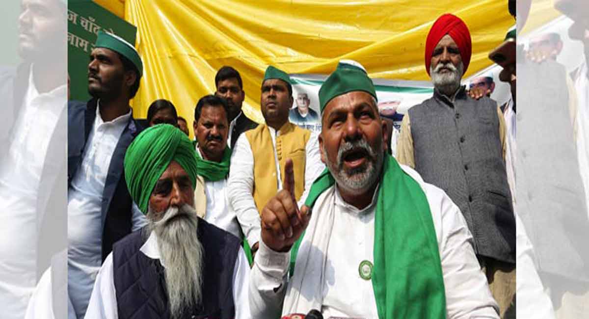 Telangana Delhi protest is shameful for Centre: Rakesh Tikait