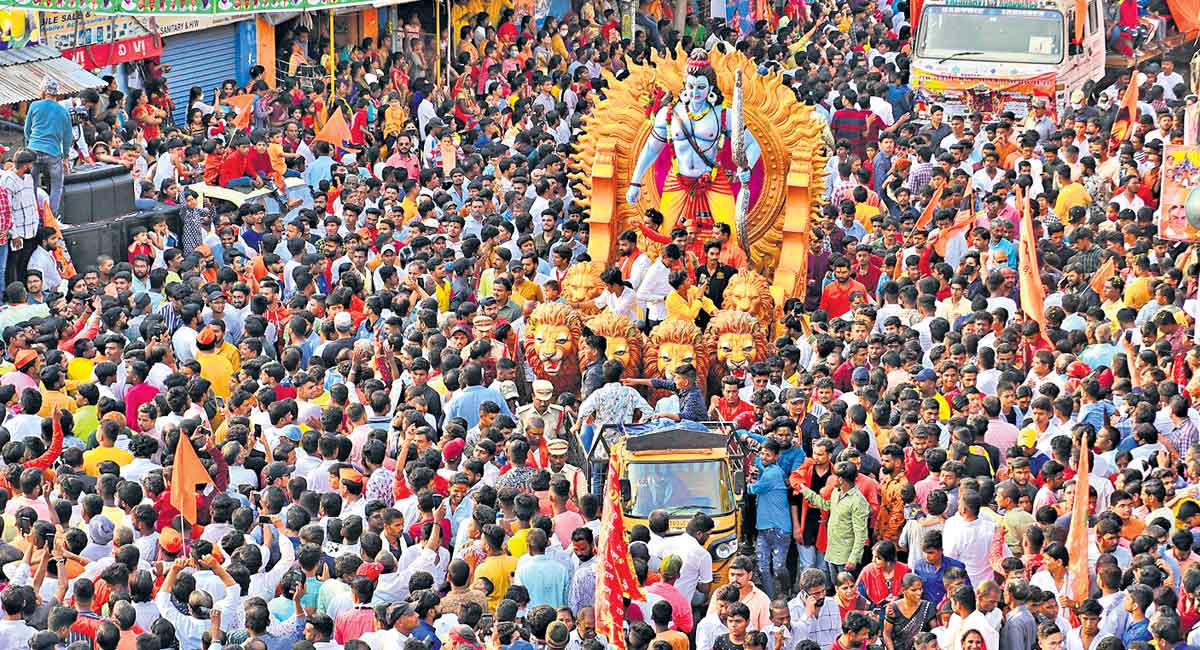 Hyderabad: Rama Navami Shobha Yatra passes off peacefully - Telangana Today