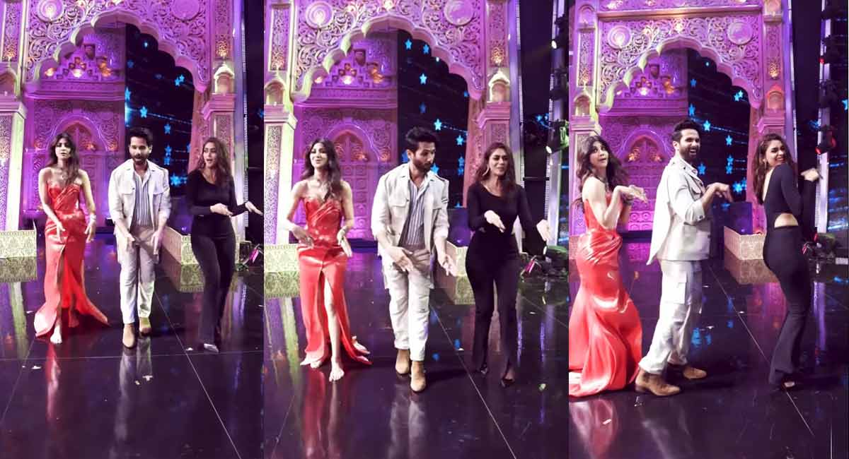 Shilpa Shetty grooves to ‘Tu Mere Agal Bagal Hai’ with Shahid, Mrunal