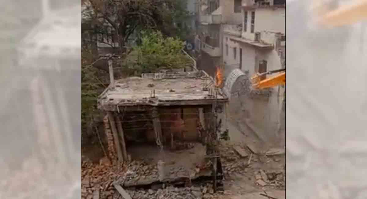 Bulldozer brings down 300-yr-old Shiva Temple in Rajasthan, triggers controversy