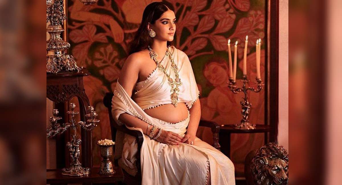 Sonam Kapoor adds royal touch to her maternity fashion