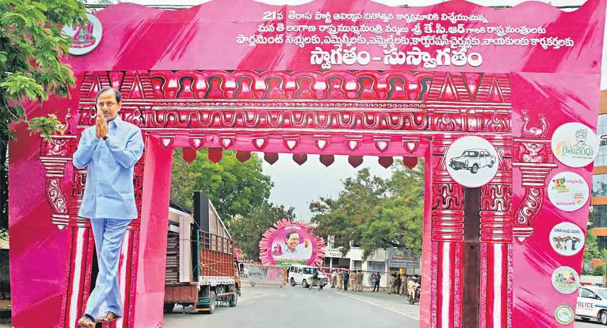 All set for TRS plenary; 3,000 delegates to take part