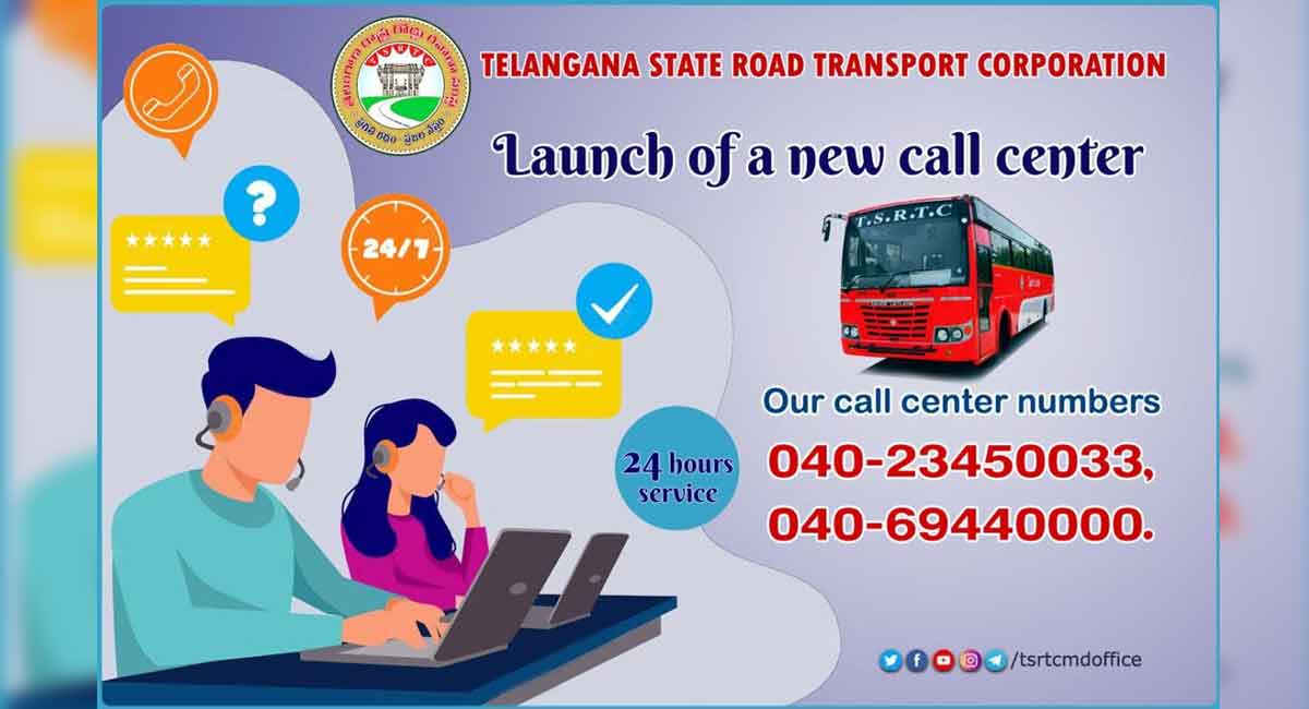 TSRTC launches 24×7 call centre to cater needs of passengers