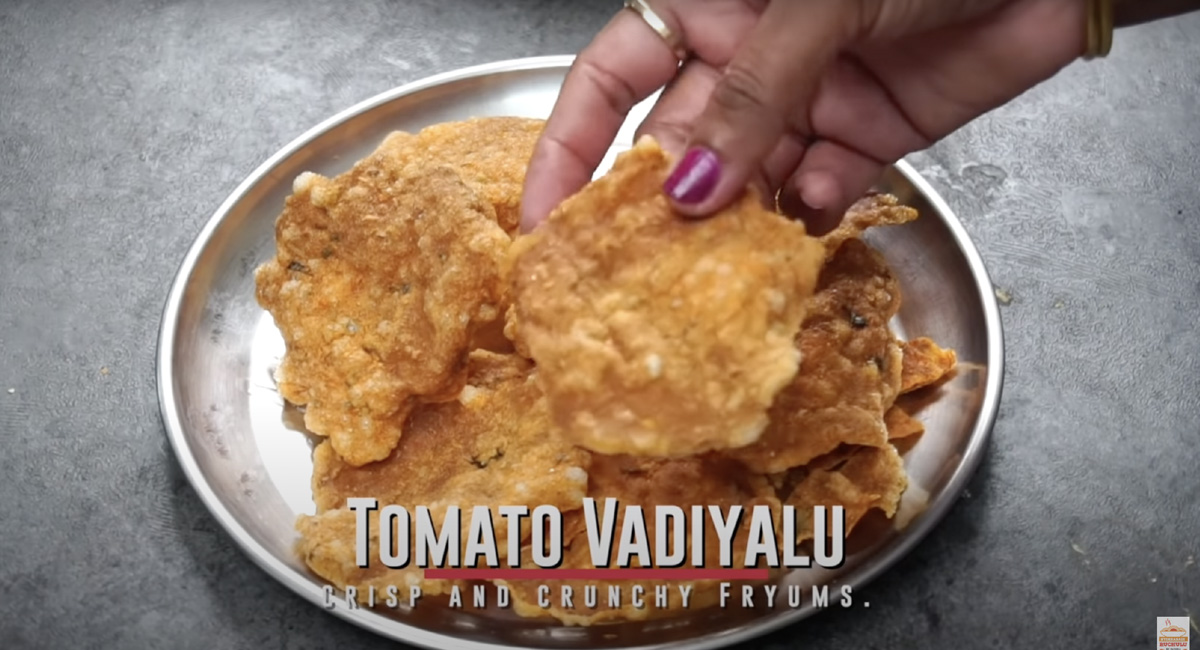 Try crunchy tomato vadiyalu this summer