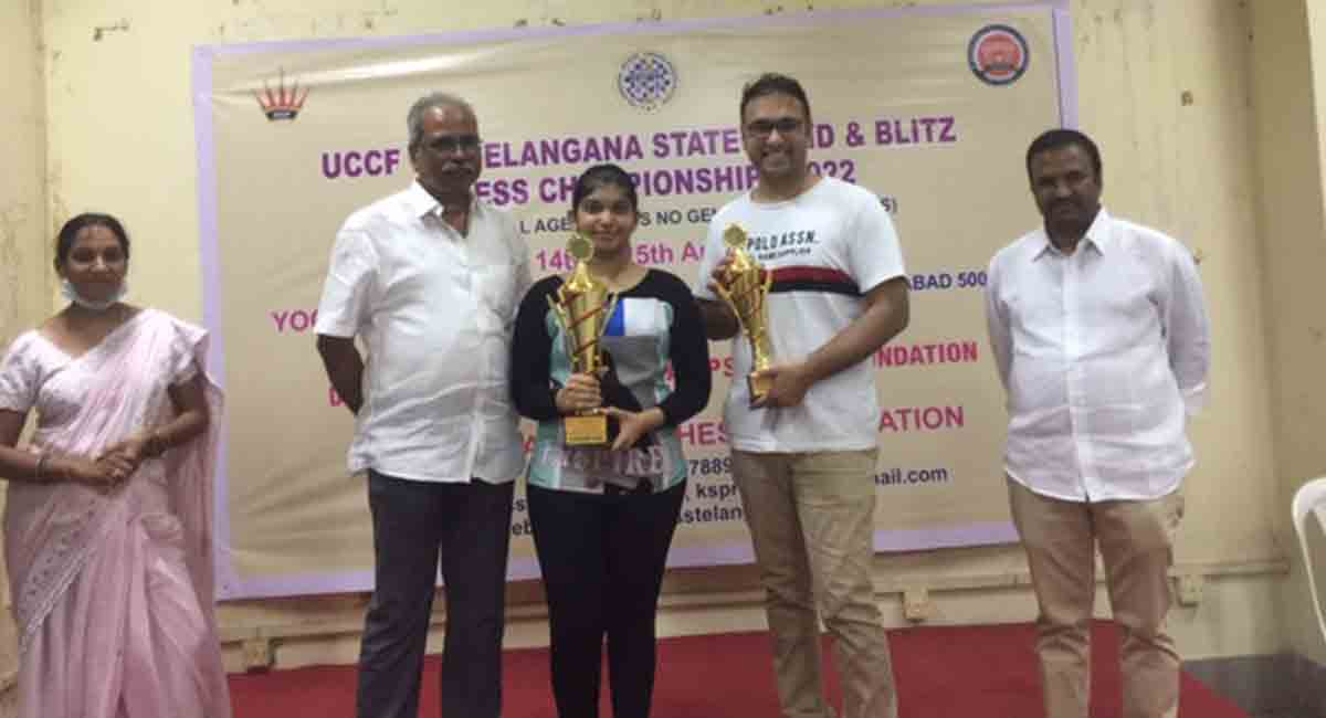 Kheerthi Ganta emerges champion of Telangana State Rapid Chess Championship