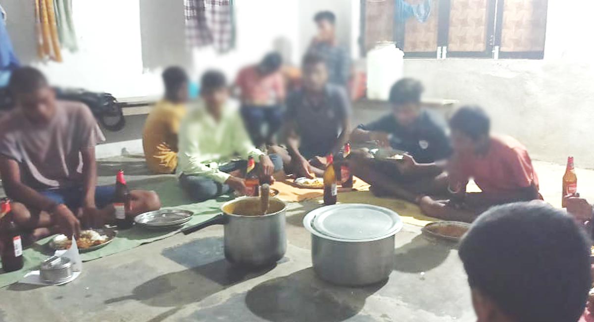 Tenth grade students of Telangana school caught consuming beer