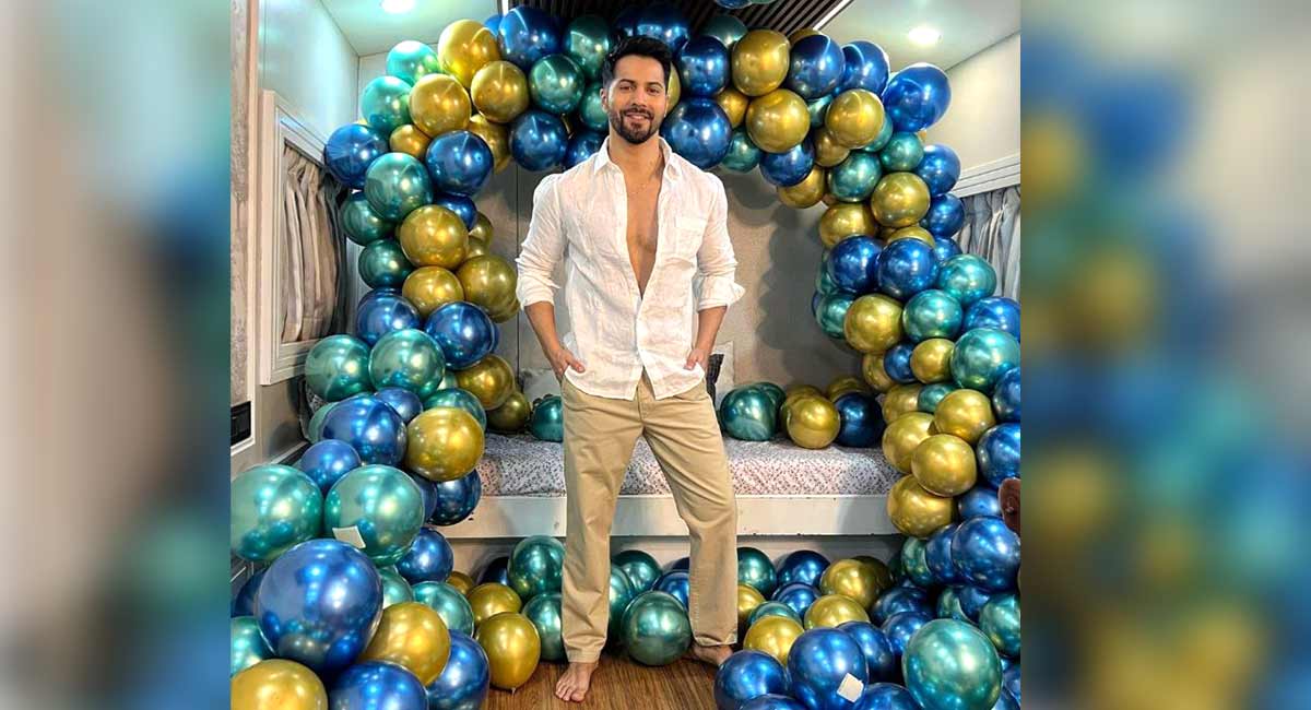 Varun Dhawan celebrates 35th birthday on ‘Bawaal’ film set