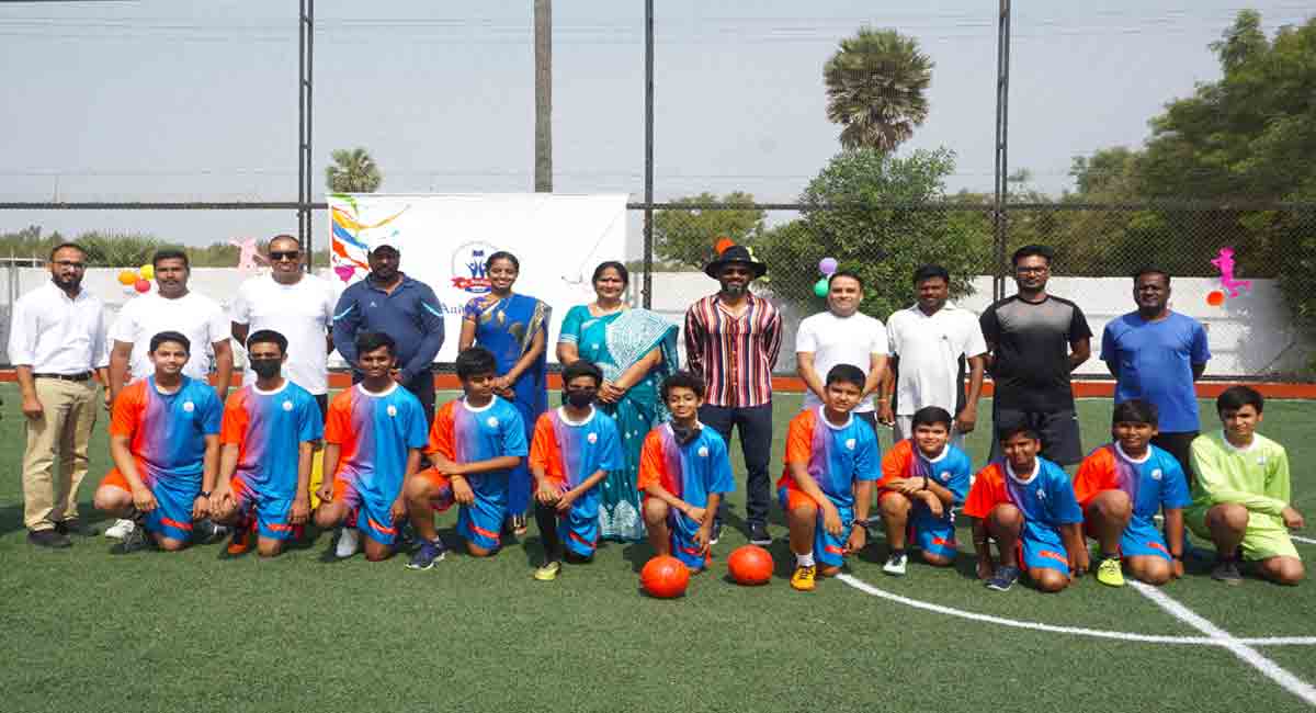 Former Feilding coach inaugurates Futsal Court in Hyderabad