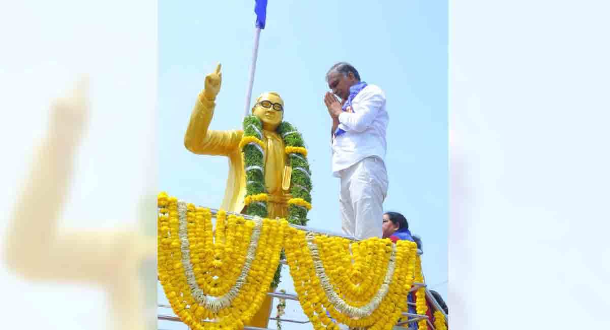 Convert Ambedkar Bhavans into libraries in villages: Harish Rao
