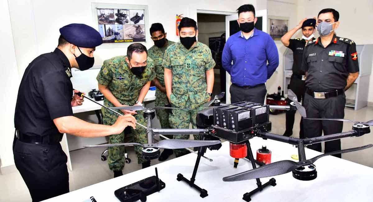 Singapore Armed Forces delegation visits MCEME, Secunderabad