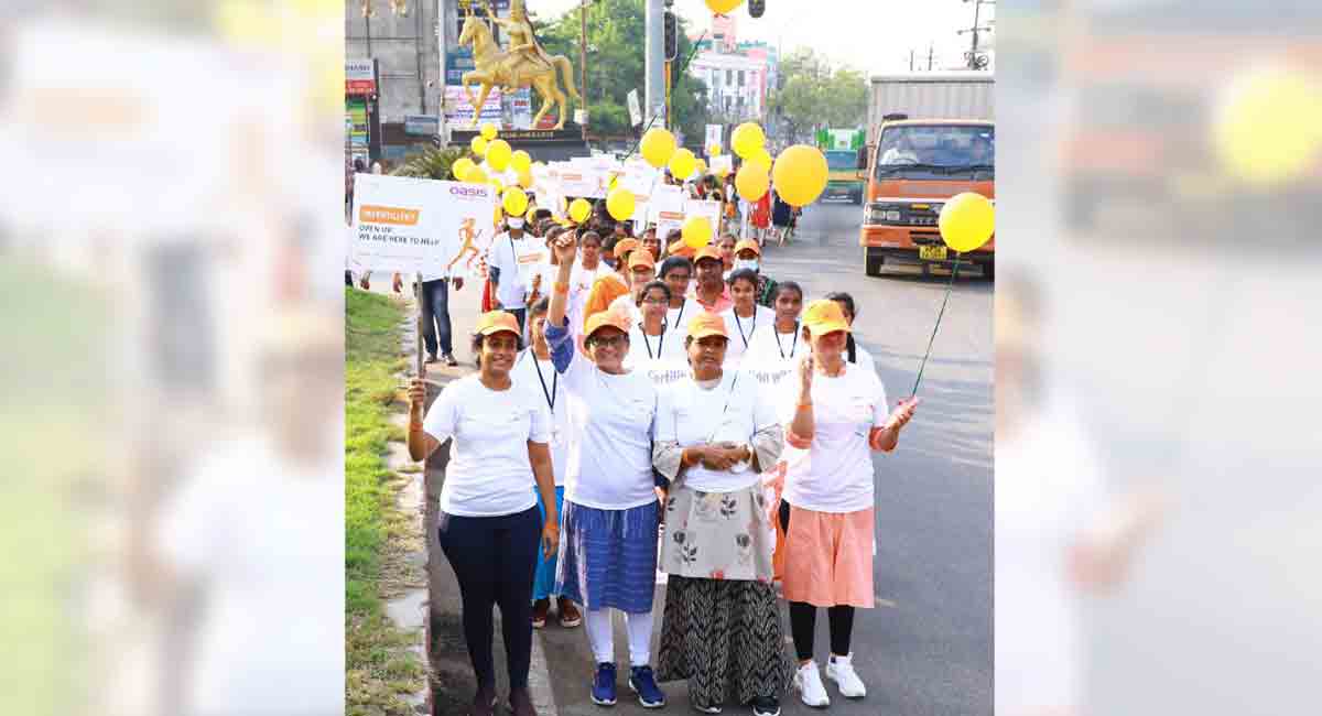2K Walkathon held in Warangal to spread awareness on infirtility