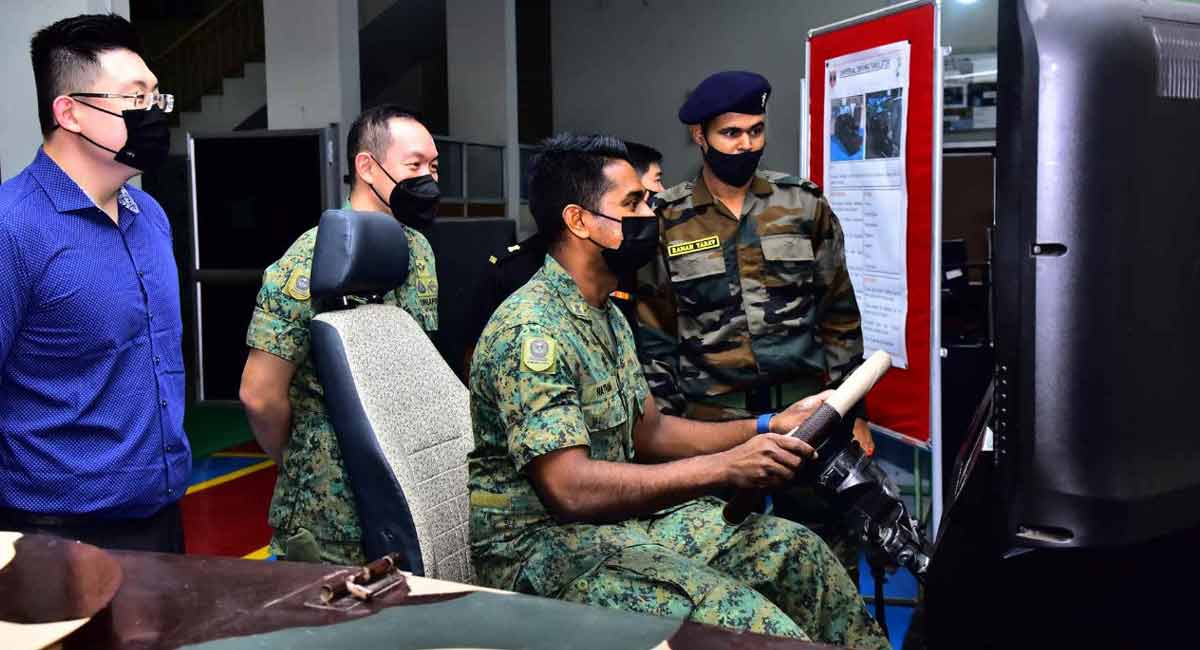 Singapore Armed Forces delegation visits MCEME, Secunderabad