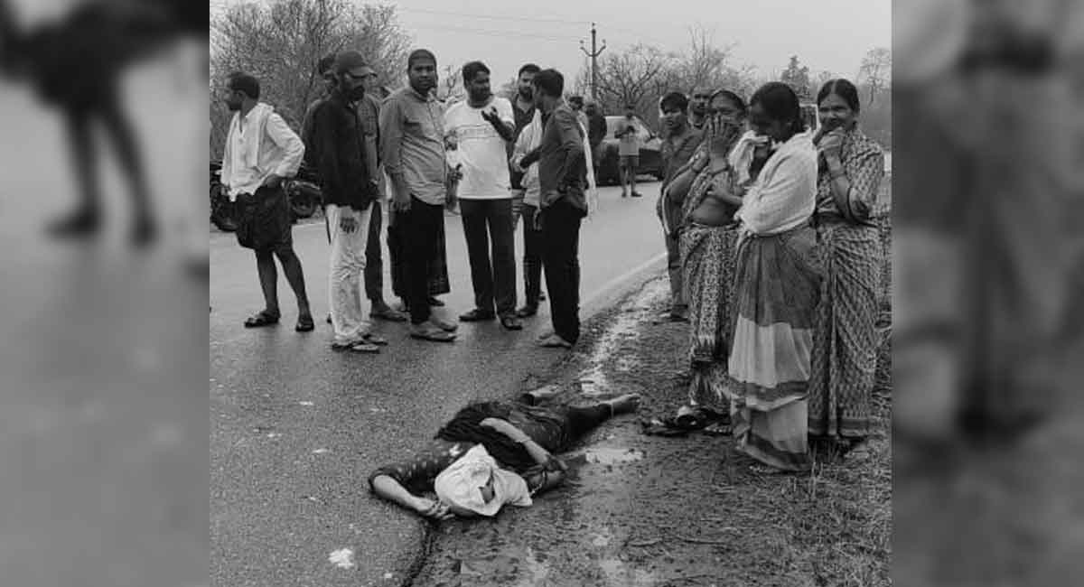 Woman dies after TSRTC bus hit bike in Nagarkurnool