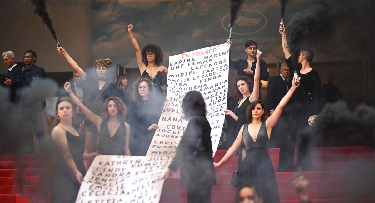 Cannes 2022: Female protestors disrupt Red Carpet event, unleash smoke grenades