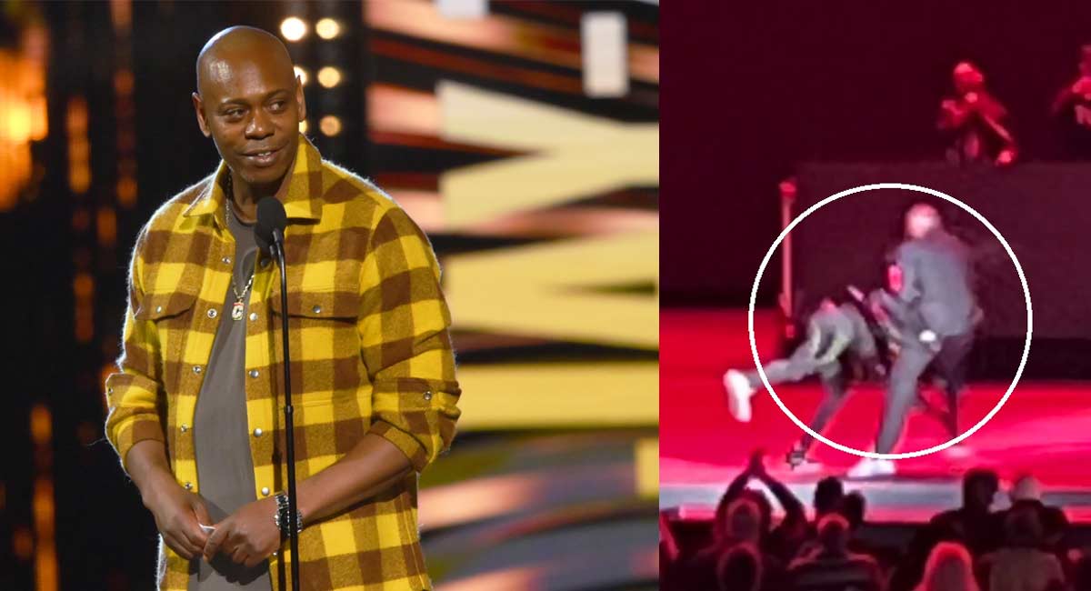 Dave Chappelle tackled during comedy show, police arrest man
