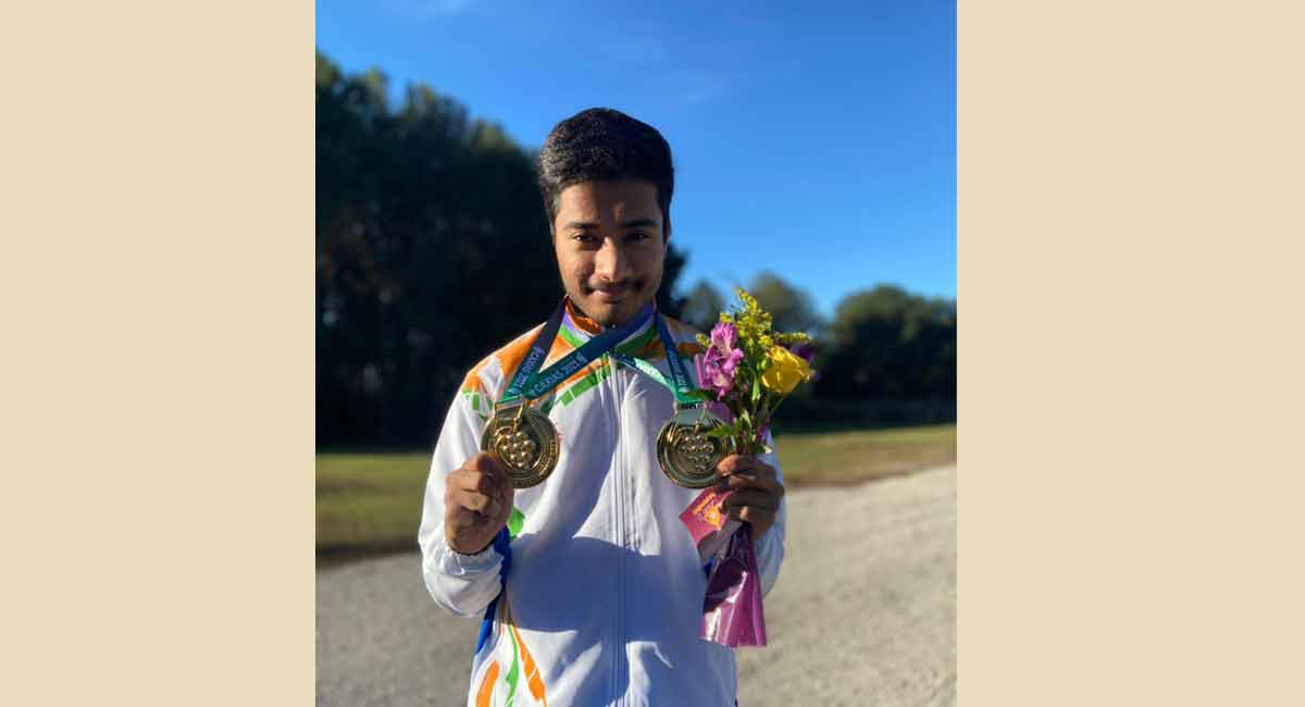 Telangana’s Dhanush shoots second gold at Deaflympics