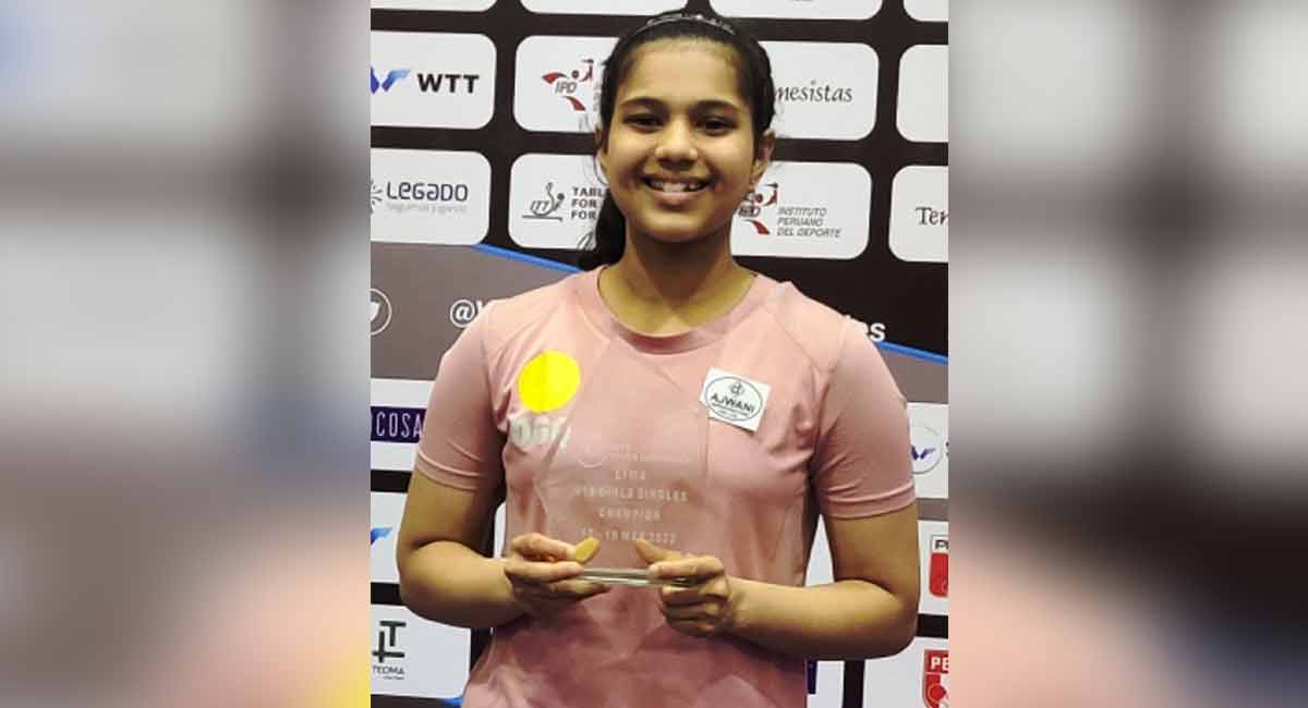 Diya Chitale clinches U-19 Table Tennis title in Peru