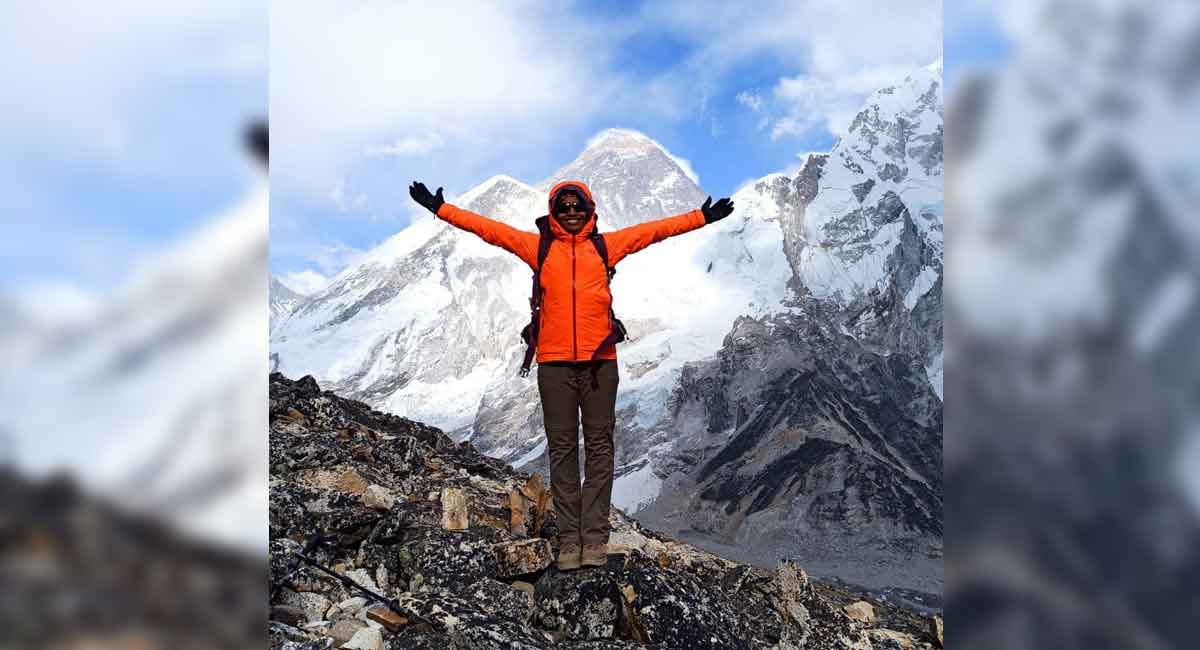 Telangana’s Anvitha Reddy scales Mt Everest