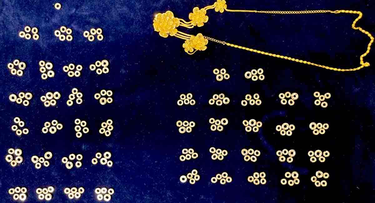 Gold worth Rs 37.91 lakh seized at Hyderabad airport