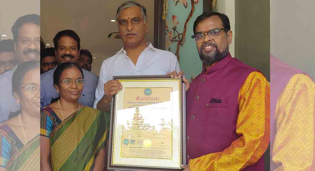 Hyderabad-based Dr Venugopal Rao becomes world’s first Vaastu consultant to get ISO 22301:2019