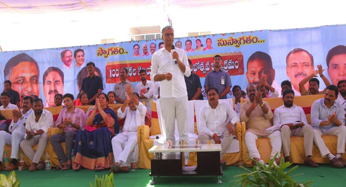 Telangana people will not be hoodwinked by power-hungry Congress or BJP: Harish Rao